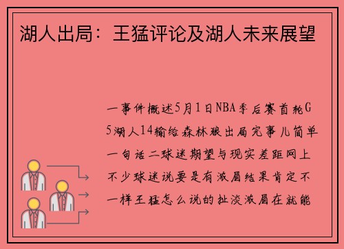 湖人出局：王猛评论及湖人未来展望